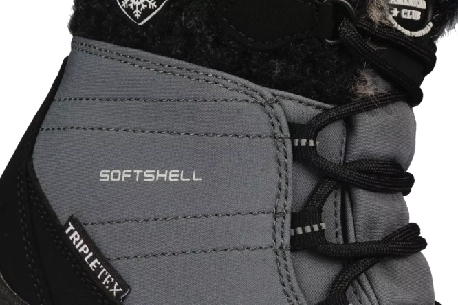 Buty zimowe damskie American Club DSN-43 szare rozm.37-41