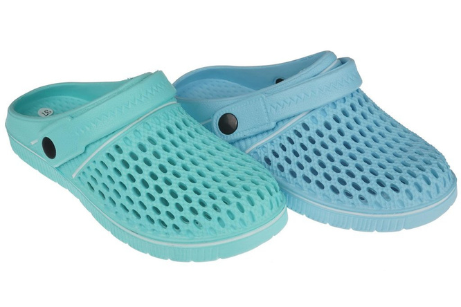 Women's pool slippers LaNo DKL-3-0211-B blue or turquoise size 36-41