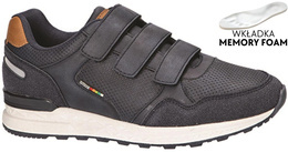 Buty sportowe młodzieżowe American Club DAA-39 czarne i granatowe rozm.37-41