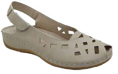 Women's sandals Skotnicki DS-3-0628BE beige size 36-41