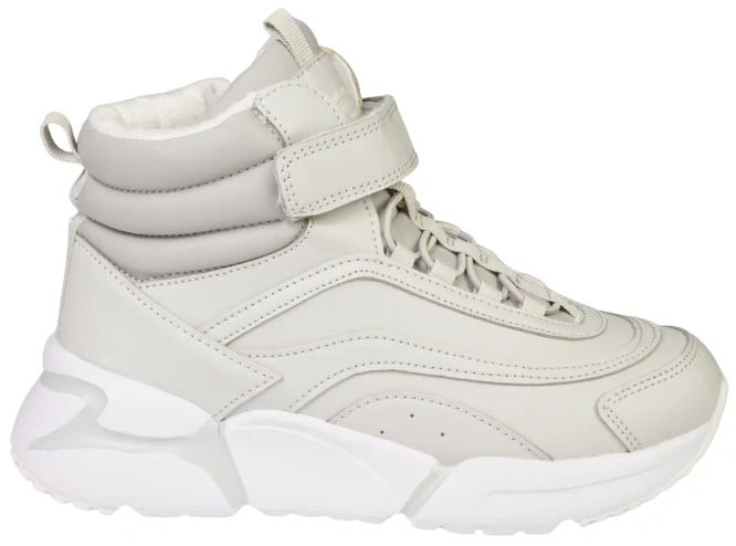 Children's winter shoes American Club CES-48, gray and pink, size 32-36