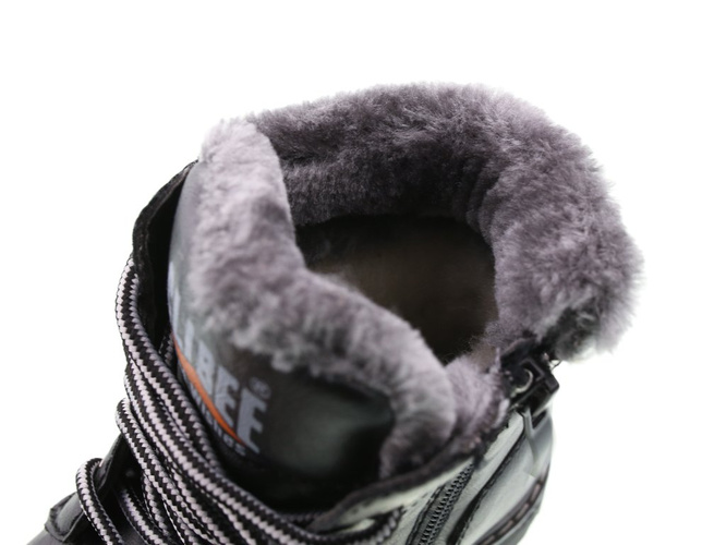 Children's winter shoes Clibee BH-86ABL black size 26-31