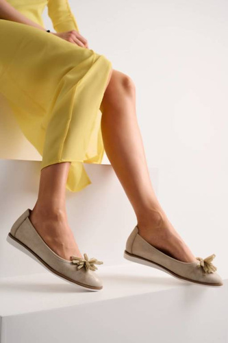 Baleriny damskie Sergio Leone DBL614BEPR beżowe rozm.36-40