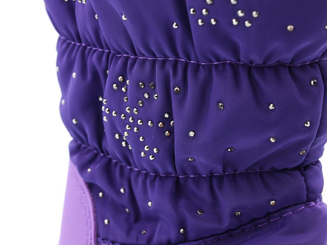 Children's purple snow boots Clibee AK-931PU size 22-27