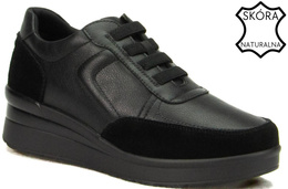 Półbuty damskie Sergio Leone DPB236-SCZ czarne rozm.36-40