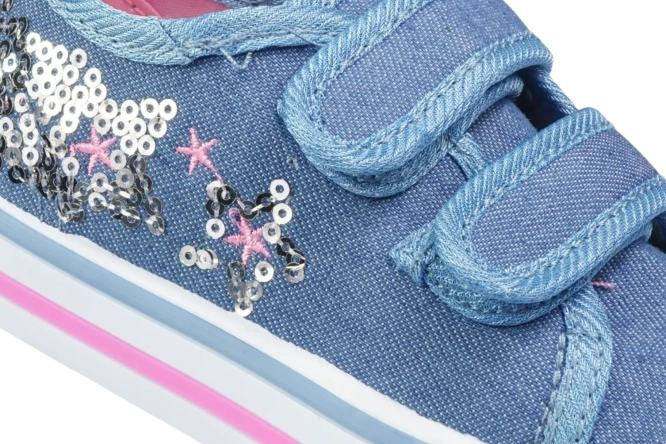 Children's sneakers Underline B10C1825 navy blue and blue size 25-30