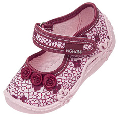 Children's sneakers Viggami TOSIA DRUK grey and pink size 18-27