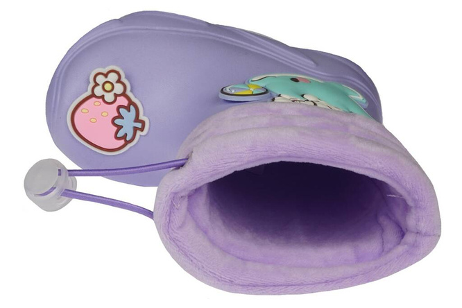 Apawwa BJ384PU children's wellies purple size 23-28