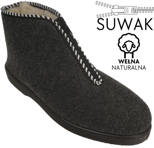 Women's slippers Łukpol / Stomil DTATRZANKA680SZ gray, size 38-42