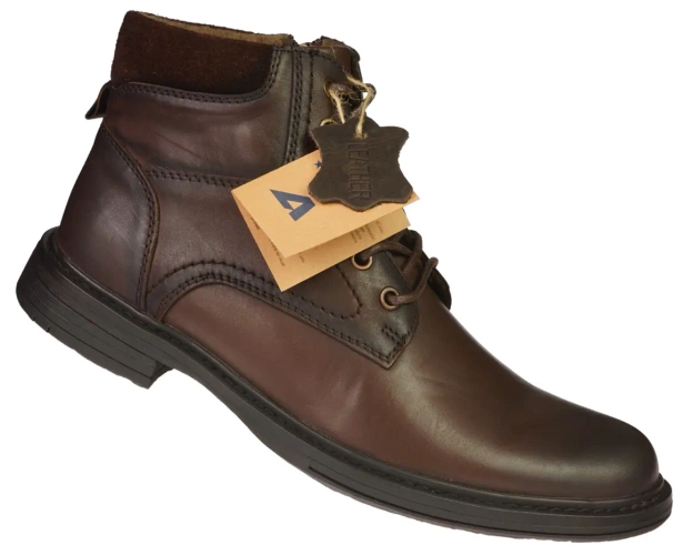 Men’s Chelsea Boots American Club MCY-167CO Brown, Sizes 41–45
