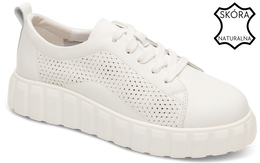 Półbury sportowe damskie Skotnicki DP-3-Y99WH białe rozm.36-41