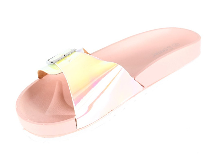 SeaStar DBDG27PPI women's pool slippers pink, holographic, size 36-41