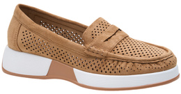 Mokasyny damskie Sergio Leone DMK095HCA camelowe rozm.36-40