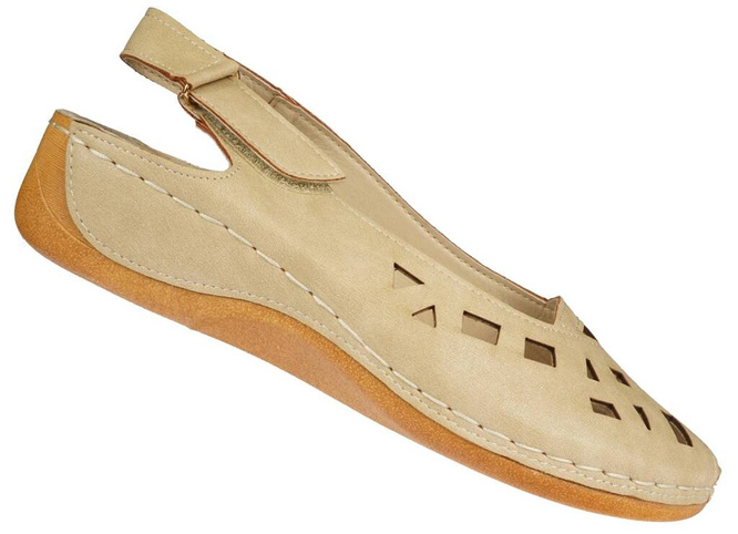 Sandały damskie Skotnicki DS-3-0628CA camel rozm.36-41