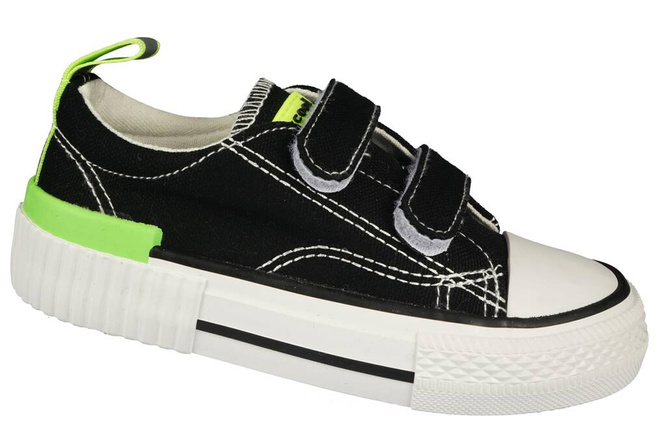 Children's sneakers BESSKY BMY007-1BBLGY black size 26-31
