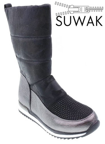 Children's winter boots Clibee CK-953BL black size 32-37