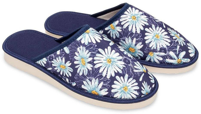 Women's shoes Meteor DV068 STOKROTKA navy blue and beige sizes 36-41