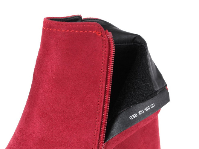 Transitional women's shoes Goodin DBM-102RE red, size 36-40