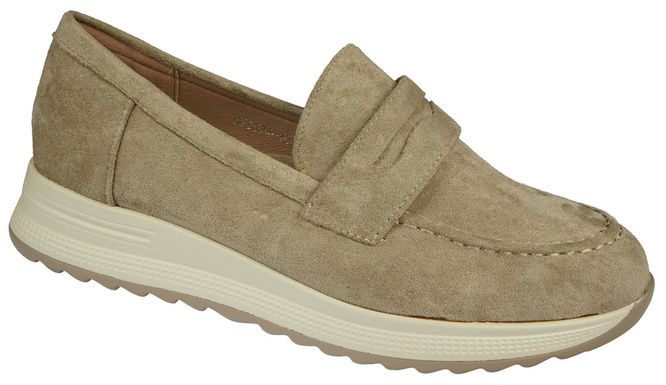 Women's moccasins Purlina DYJ3574-10KH beige size 36-41