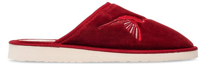 Pantofle damskie Meteor DV038 SANDRA granatowe i bordowe rozm.36-40