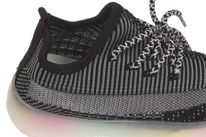 Buty sportowe dziecięce Nino BA2234 białe, czarne i szare rozm.26-31