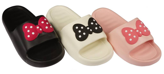 Super Cool DT4009 women's pool flip-flops, beige, pink and black, sizes 36-41