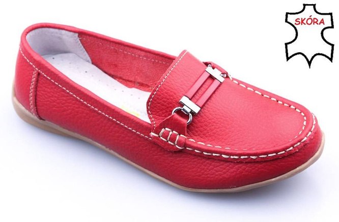 Women's shoes Label D2001RE, red, size 36-41