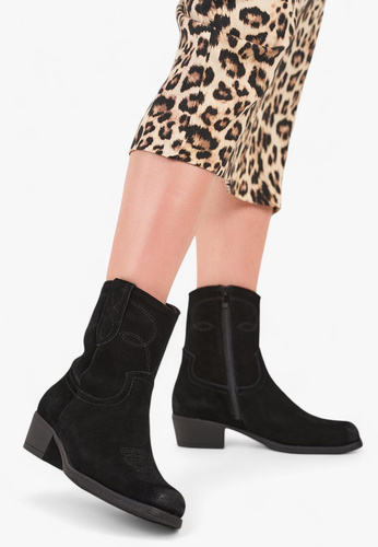 Sergio Leone DBT-284-SCZ women's cowboy boots black size 36-40