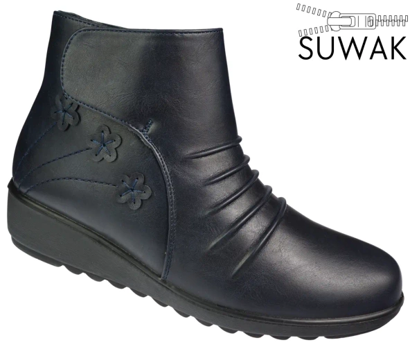 Buty zimowe damskie Feisal DCK225-01BU granatowe rozm.37-42