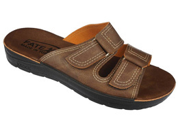 Men's Turkish slippers Fatex MF2201 brown size 40-45