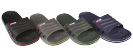 Women's swimming pool flip-flops Sunlanse DH2302-2 black, gray, green and navy blue, sizes 37-41