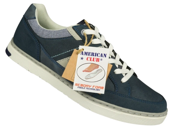 American Club MRH-159 men's sports shoes white and navy blue size 40-43