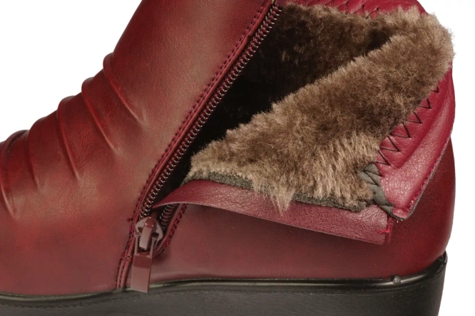 Buty zimowe damskie Feisal DCK225-01BUR  bordowe rozm.37-42