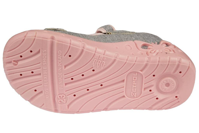 Gray sneakers ZetPol OLIWIA GRAY gray size 20-27