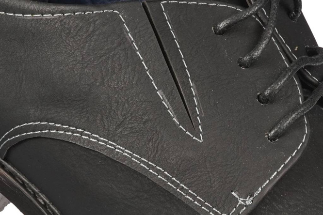 Półbuty męskie Le Scarpe M9931-1BL czarne rozm.40-45