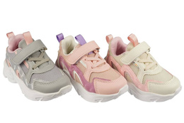 Children's sports shoes Nino AA1584-22 white, gray and pink size 21-26