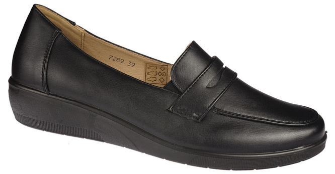 Półbuty damskie Le Scarpe DA7289-1BL czarne rozm.36-41