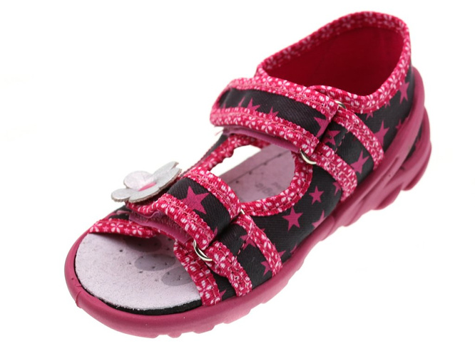 Tenisówki dziecięce na pary Ren But  RB33-112NS-0808 antracytowe rozm.19-24