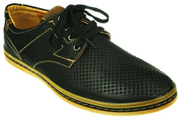 Men's shoes Minke MD2113-5BL black size 40-45