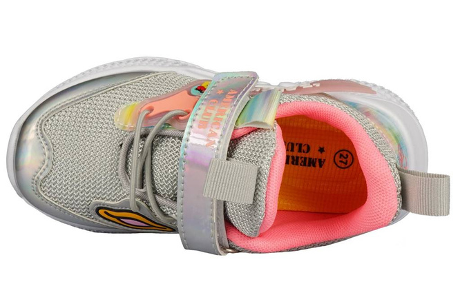 American Club BBD-22 pink and gray children's sports shoes, size 25-30