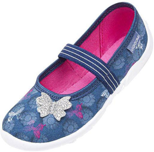 Children's sneakers Viggami JENNY BUTTERFLIES navy blue size 26-33
