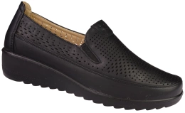 Meideli Women’s Slip-On Shoes D8604-1BL – Black (Sizes 36–42)