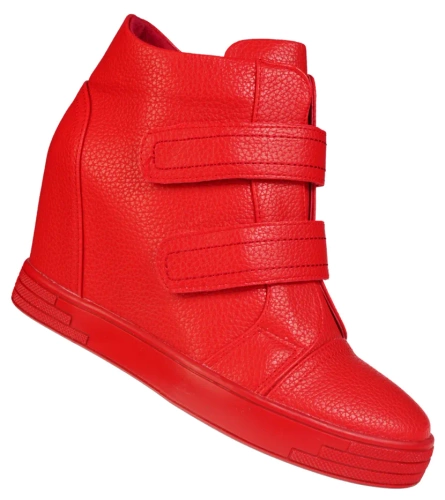 Obuwie przejściowe damskie Sergio Leone D28789CZE czerwone rozm.36-40