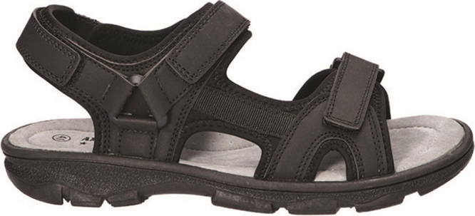 American Club DRL-143 youth sandals, black and navy blue, sizes 37-41