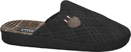 American Club MSL-15 men's textile slippers, brown and gray, sizes 41-45
