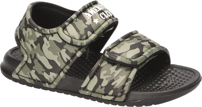 Sandały piankowe dziecięce American Club BNH-70 zielone i szare rozm.24-28