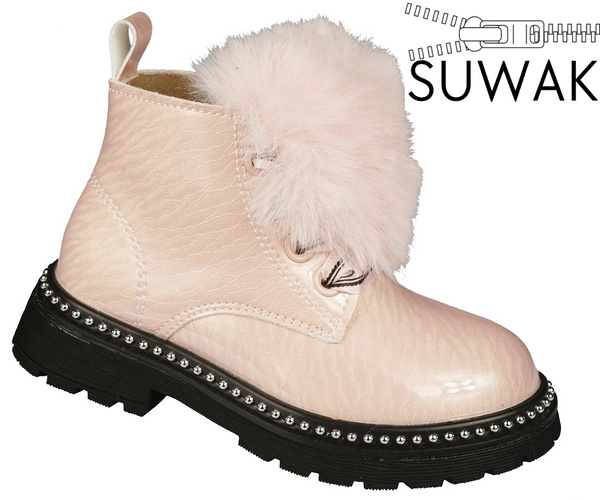 Children's transition shoes Apawwa CNQ738PI pink, size 31-36