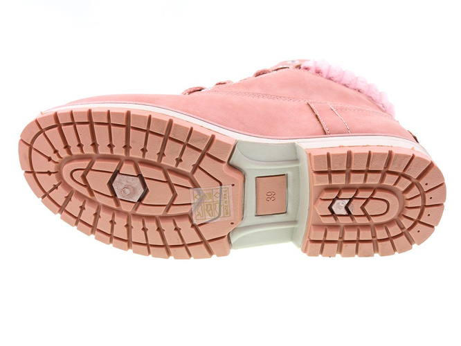 Winter women's shoes Ideal Shoes DV-5506PI pink size 36-41