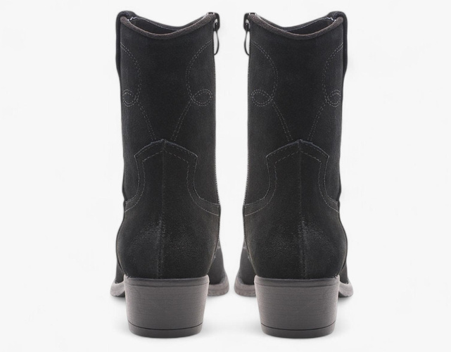 Sergio Leone DBT-284-SCZ women's cowboy boots black size 36-40