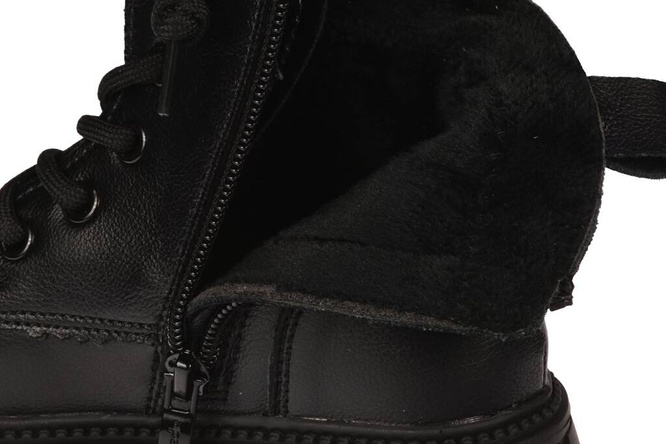 Apawwa AND739BL children's boots black size 21-25